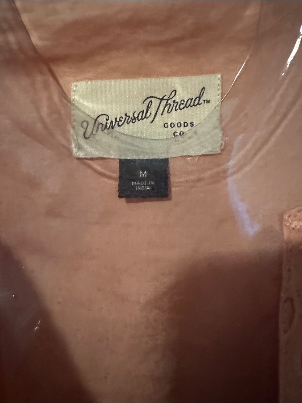 Universal Thread Peach Eyelet Midi Dress - Picture 2 of 5